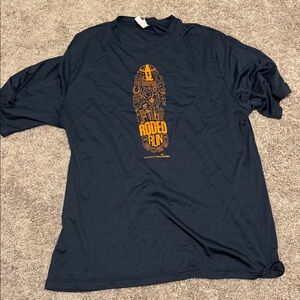 Rodeo run dri fit  T-Shirt with Orange 2x